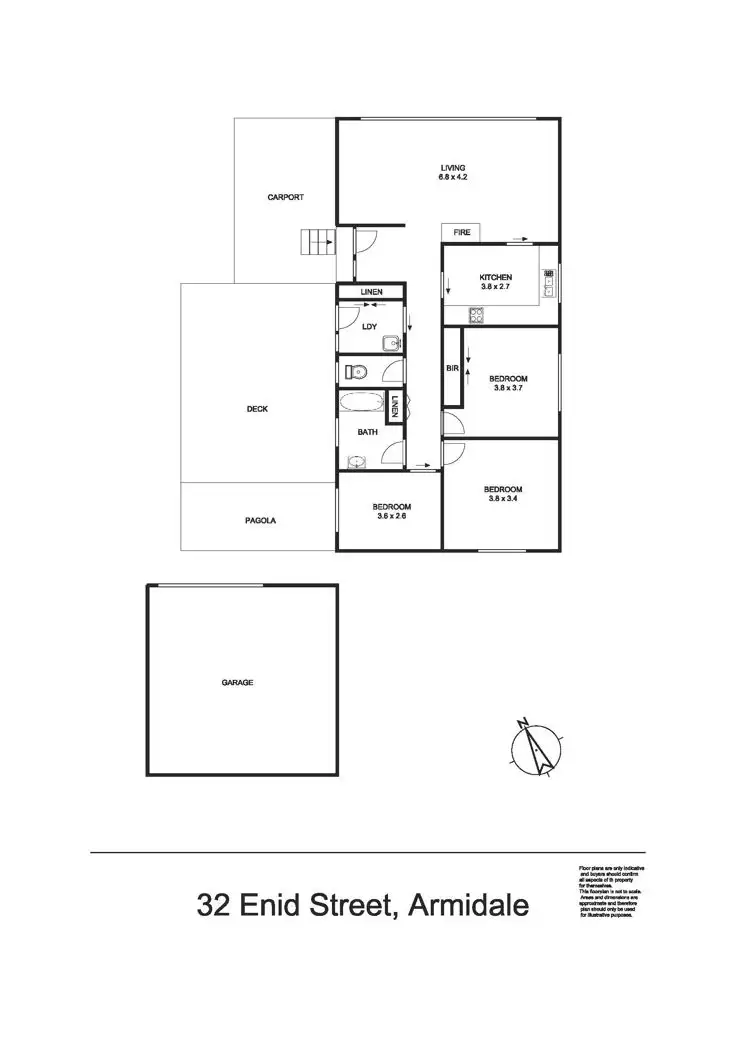 Floorplan of Homely house listing, 32 Enid Street, Armidale NSW 2350