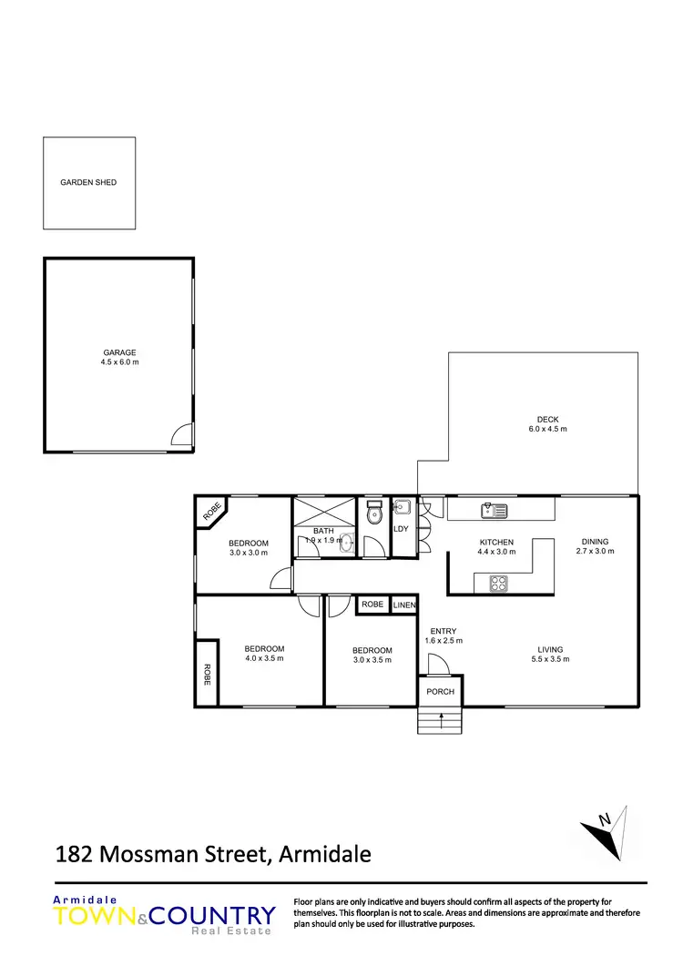 Floorplan of Homely house listing, 182 Mossman Street, Armidale NSW 2350