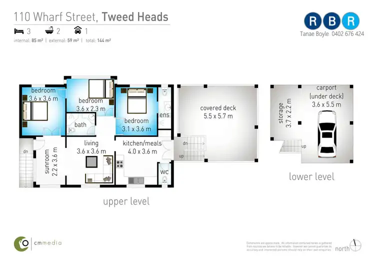 Floorplan of Homely house listing, 110 Wharf Street, Tweed Heads NSW 2485