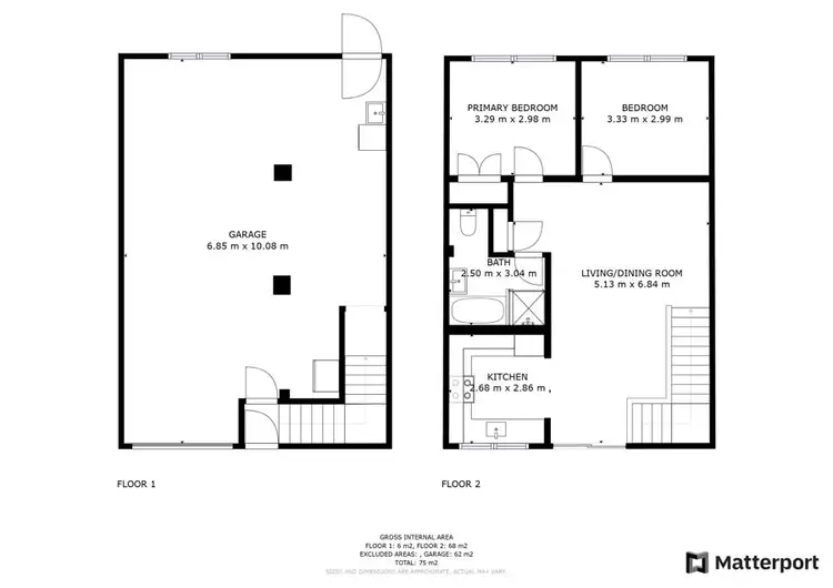 Floorplan of Homely unit listing, 2/27 Bent Street, Coffs Harbour NSW 2450