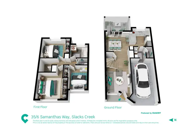 Floorplan of Homely townhouse listing, 35/6 Samanthas Way, Slacks Creek QLD 4127