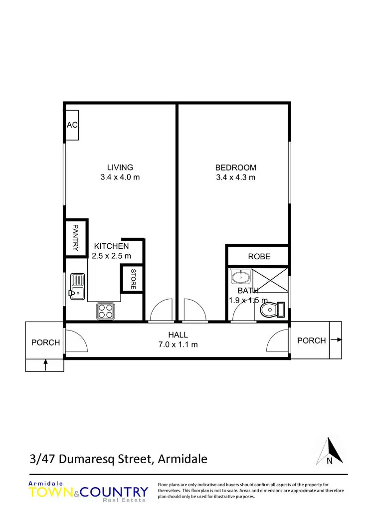 Floorplan of Homely house listing, 3/47 Dumaresq Street, Armidale NSW 2350