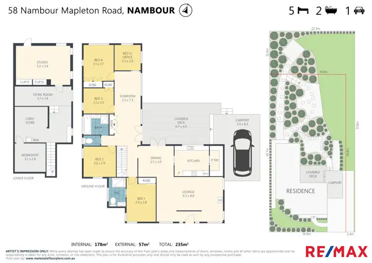 Floorplan of Homely house listing, 58 Nambour-Mapleton Road, Nambour QLD 4560