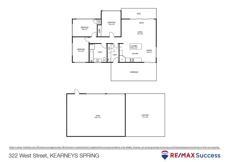 Floorplan of Homely house listing, 322 West Street, Kearneys Spring QLD 4350