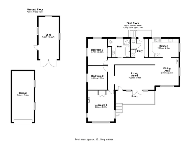 Floorplan of Homely house listing, 17 Purdy Street, Aspley QLD 4034