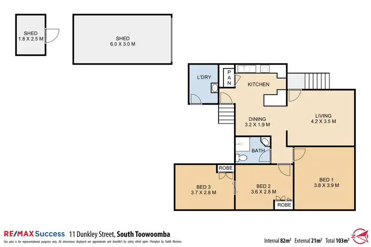 Floorplan of Homely house listing, 11 Dunkley Street, South Toowoomba QLD 4350