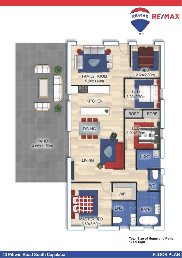 Floorplan of Homely house listing, 43 Pittwin Road South, Capalaba QLD 4157
