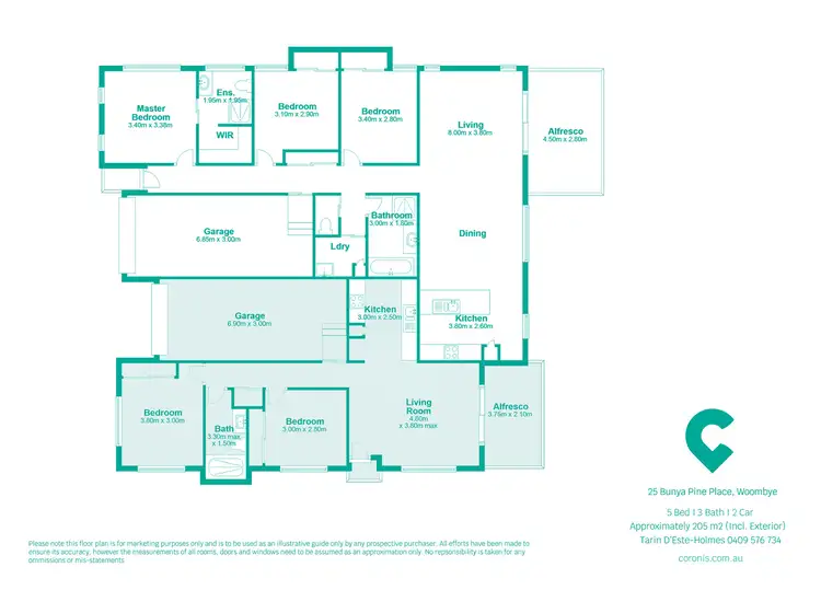 Floorplan of Homely unit listing, 25 Bunya Pine Place, Woombye QLD 4559