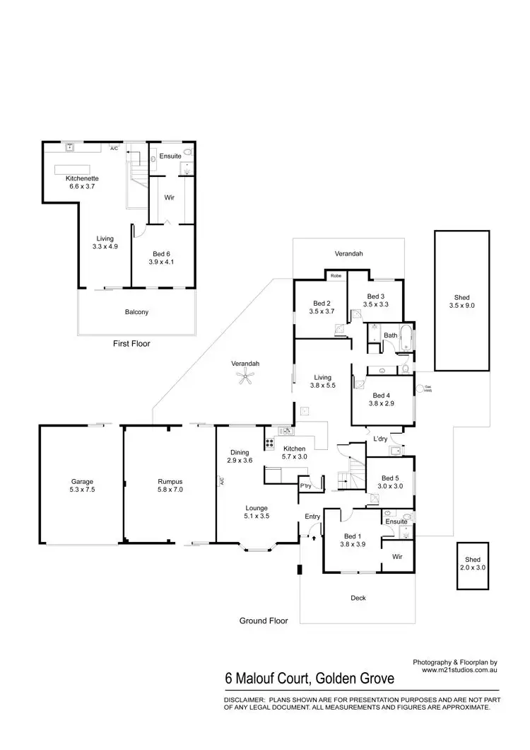 Floorplan of Homely house listing, 6 Malouf Court, Golden Grove SA 5125