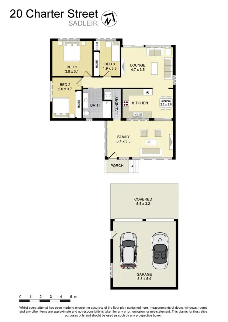 Floorplan of Homely house listing, 20 Charter Street, Sadleir NSW 2168