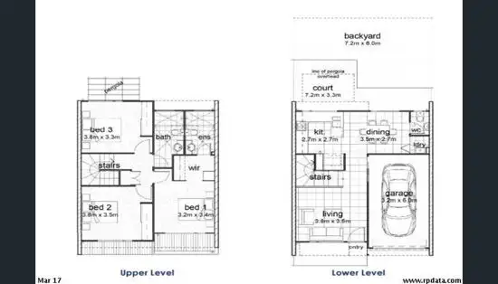 Floorplan of Homely townhouse listing, 44/1 Linear Drive, Mango Hill QLD 4509