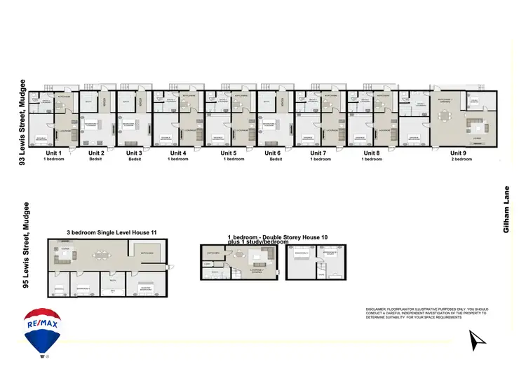 Floorplan of Homely block of units listing, 93-95 Lewis Street, Mudgee NSW 2850