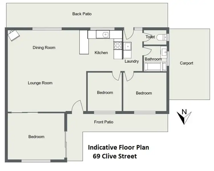 Floorplan of Homely house listing, 69 Clive Street, Tenterfield NSW 2372