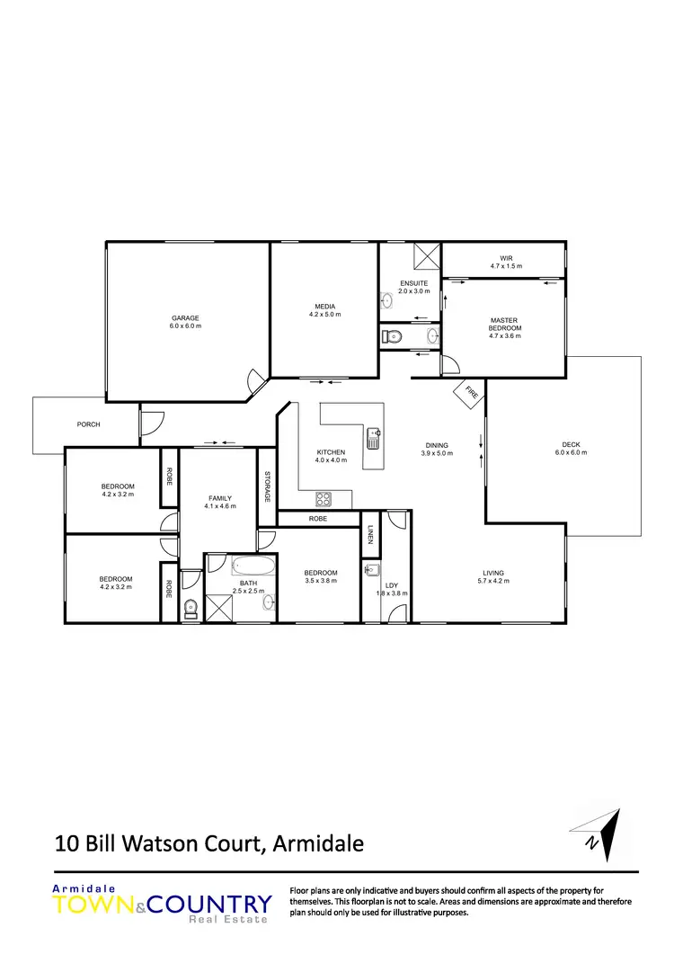 Floorplan of Homely house listing, 10 Bill Watson Court, Armidale NSW 2350