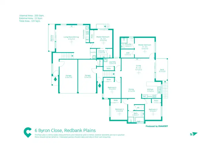 Floorplan of Homely house listing, 6 Byron Close, Redbank Plains QLD 4301