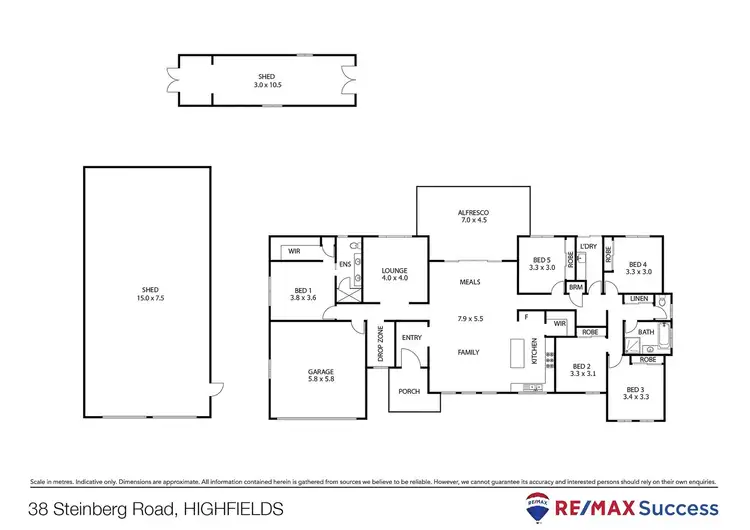 Floorplan of Homely house listing, 38 Steinberg Road, Highfields QLD 4352