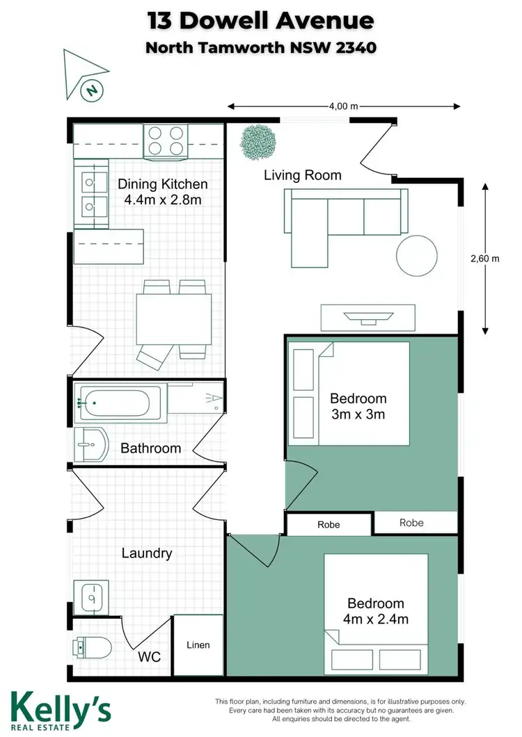 Floorplan of Homely house listing, 13 Dowell Avenue, Tamworth NSW 2340
