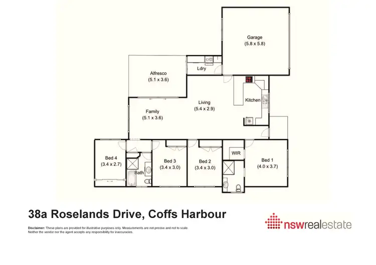 Floorplan of Homely house listing, 38a Roselands Drive, Coffs Harbour NSW 2450