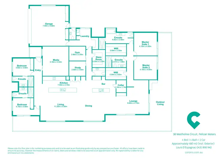 Floorplan of Homely house listing, 38 Westholme Circuit, Pelican Waters QLD 4551