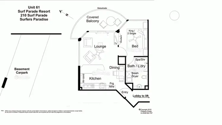 Floorplan of Homely apartment listing, Address available on request