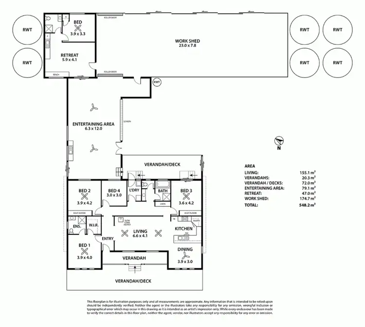 Floorplan of Homely house listing, 539 Bowhill Road, Murray Bridge East SA 5253