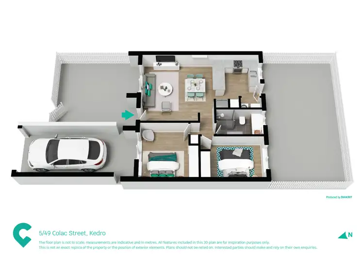 Floorplan of Homely townhouse listing, 5/49 Colac Street, Kedron QLD 4031