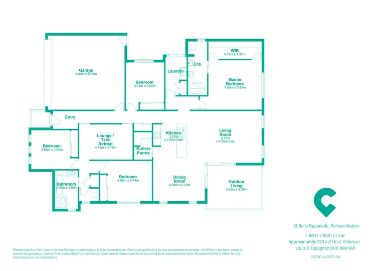 Floorplan of Homely house listing, 51 Bells Esplanade, Pelican Waters QLD 4551