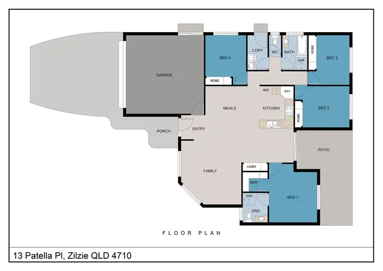 Floorplan of Homely land listing, 13 Patella Place, Zilzie QLD 4710