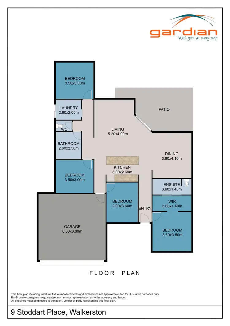 Floorplan of Homely house listing, 9 Stoddart Place, Walkerston QLD 4751