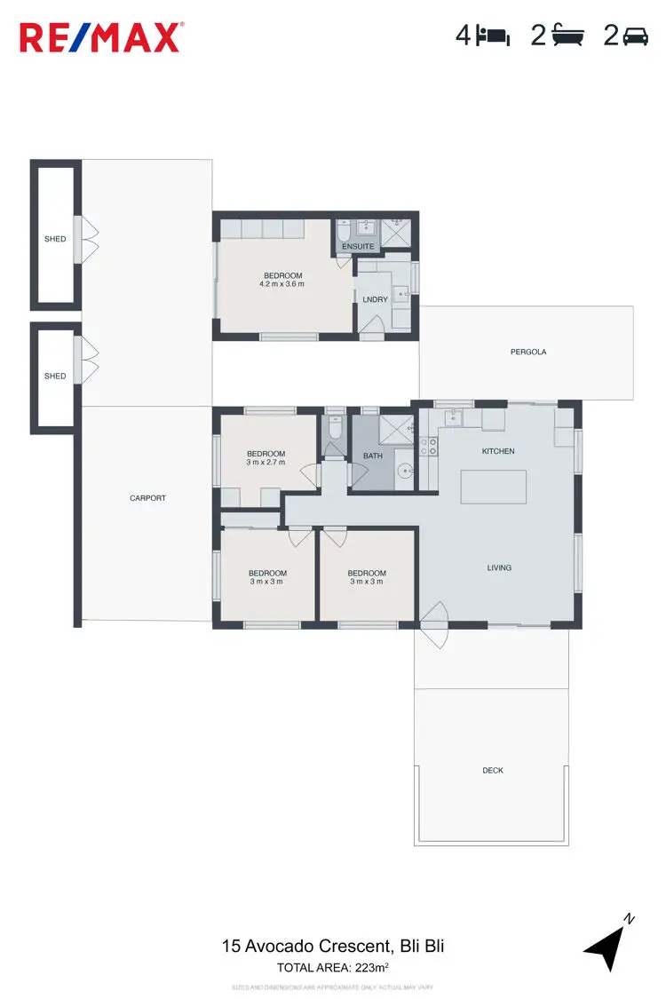 Floorplan of Homely house listing, 15 Avocado Crescent, Bli Bli QLD 4560