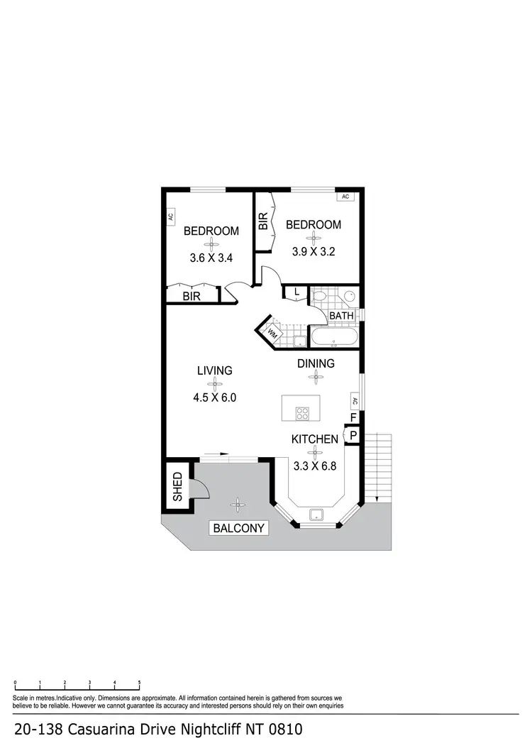 Floorplan of Homely unit listing, 20 138 Casuarina Drive, Nightcliff NT 810