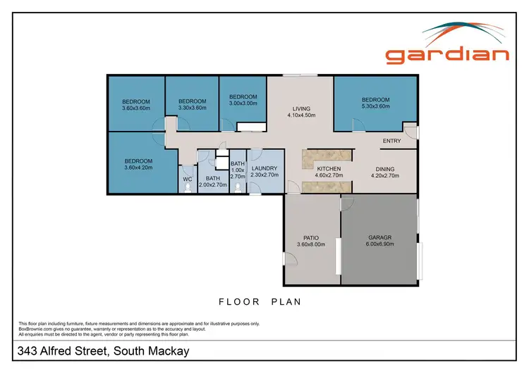 Floorplan of Homely house listing, 343 Alfred Street, Mackay QLD 4740