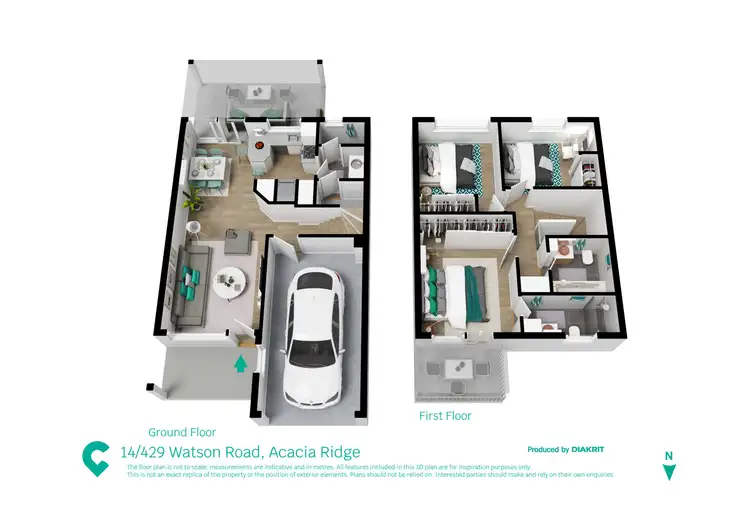 Floorplan of Homely townhouse listing, 14/429 Watson Road, Acacia Ridge QLD 4110