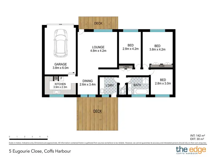 Floorplan of Homely house listing, 5 Eugourie Close, Coffs Harbour NSW 2450