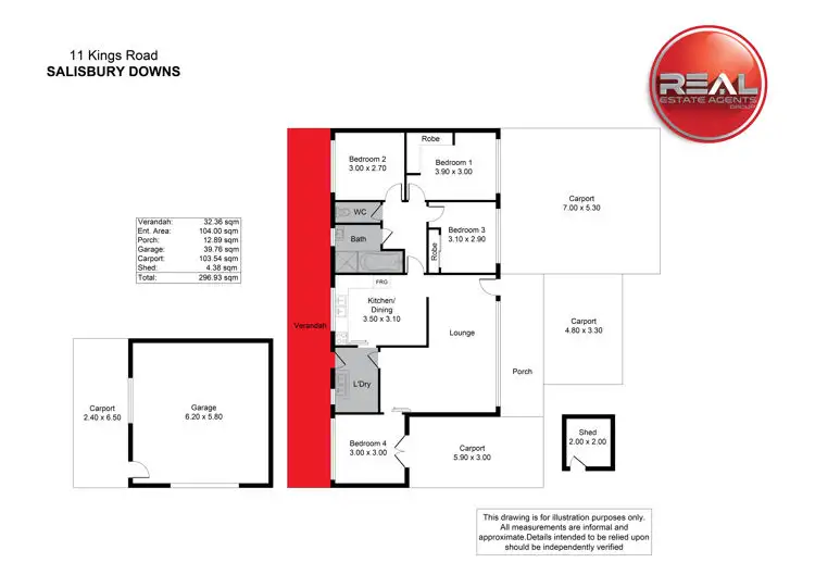 Floorplan of Homely house listing, 11 Kings Road, Salisbury Downs SA 5108