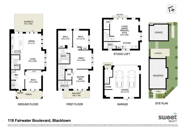 Floorplan of Homely house listing, 118 & 118A Fairwater Boulevard, Blacktown NSW 2148