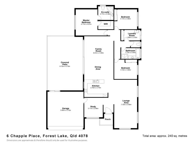 Floorplan of Homely house listing, 6 Chapple Pl, Forest Lake QLD 4078