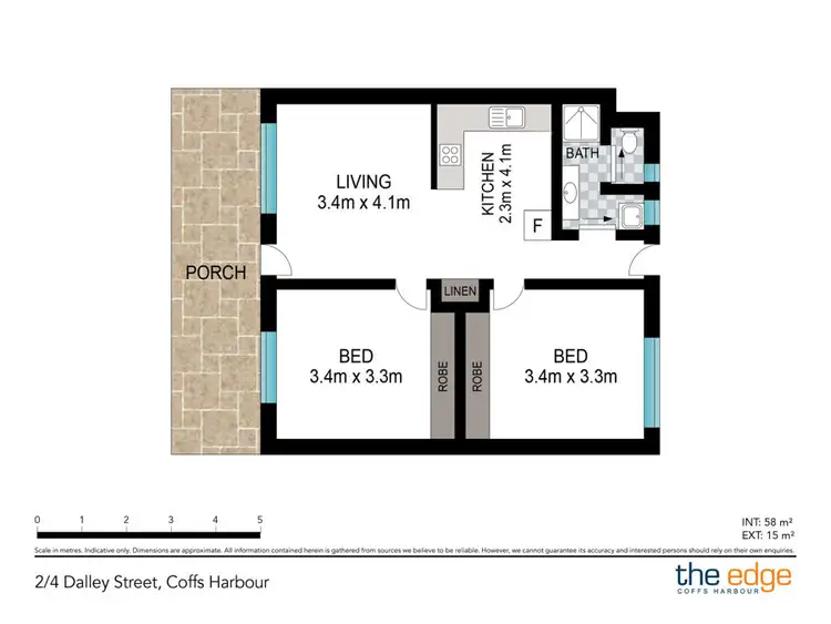 Floorplan of Homely unit listing, 2/4 Dalley Street, Coffs Harbour NSW 2450