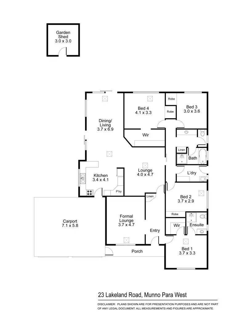 Floorplan of Homely house listing, 23 Lakeland Road, Munno Para West SA 5115