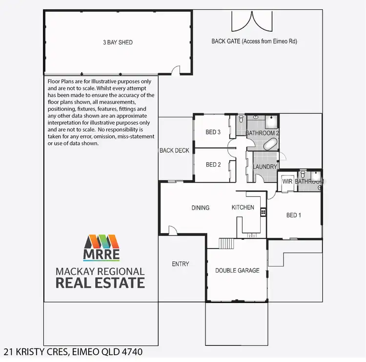 Floorplan of Homely house listing, 21 Kristy Crescent, Eimeo QLD 4740