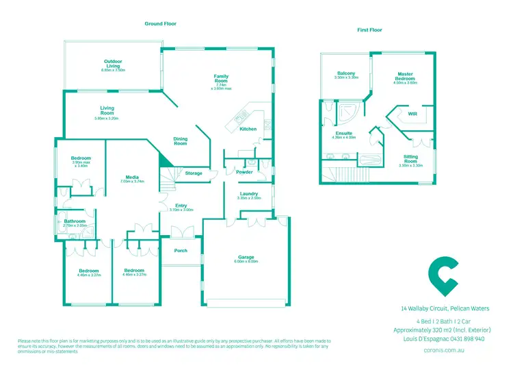 Floorplan of Homely house listing, 14 Wallaby Circuit, Pelican Waters QLD 4551