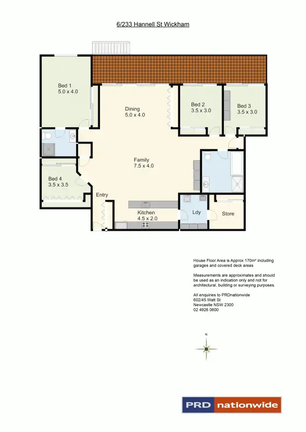 Floorplan of Homely house listing, 6/233 Hannell Street, Maryville NSW 2293