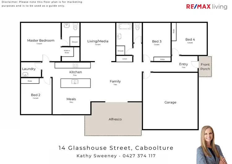 Floorplan of Homely house listing, 14 Glasshouse Street, Caboolture QLD 4510