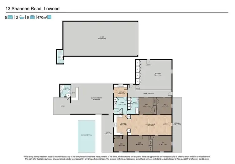 Floorplan of Homely house listing, 13 Shannon Road, Lowood QLD 4311