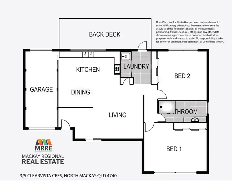 Floorplan of Homely unit listing, 3/5 Clearvista Crescent, Mount Pleasant QLD 4740