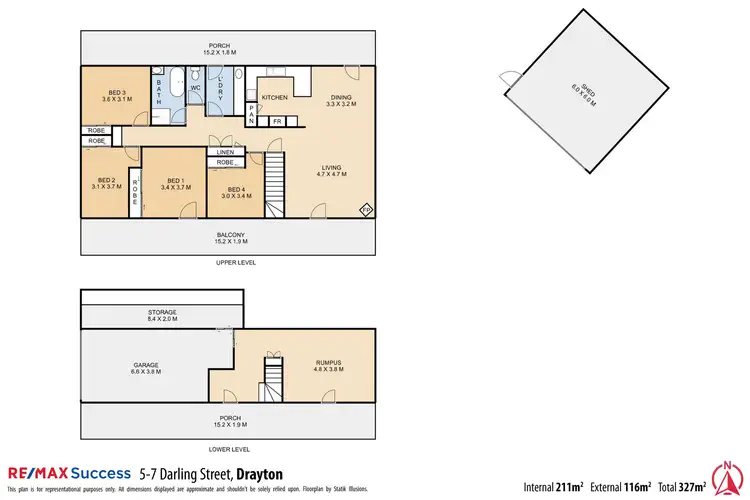 Floorplan of Homely house listing, 5-7 Darling Street, Drayton QLD 4350