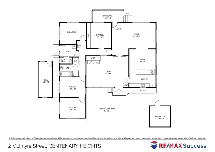 Floorplan of Homely house listing, 2 McIntyre Street, Centenary Heights QLD 4350