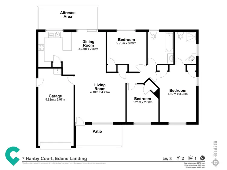 Floorplan of Homely house listing, 7 Hanby Court, Edens Landing QLD 4207