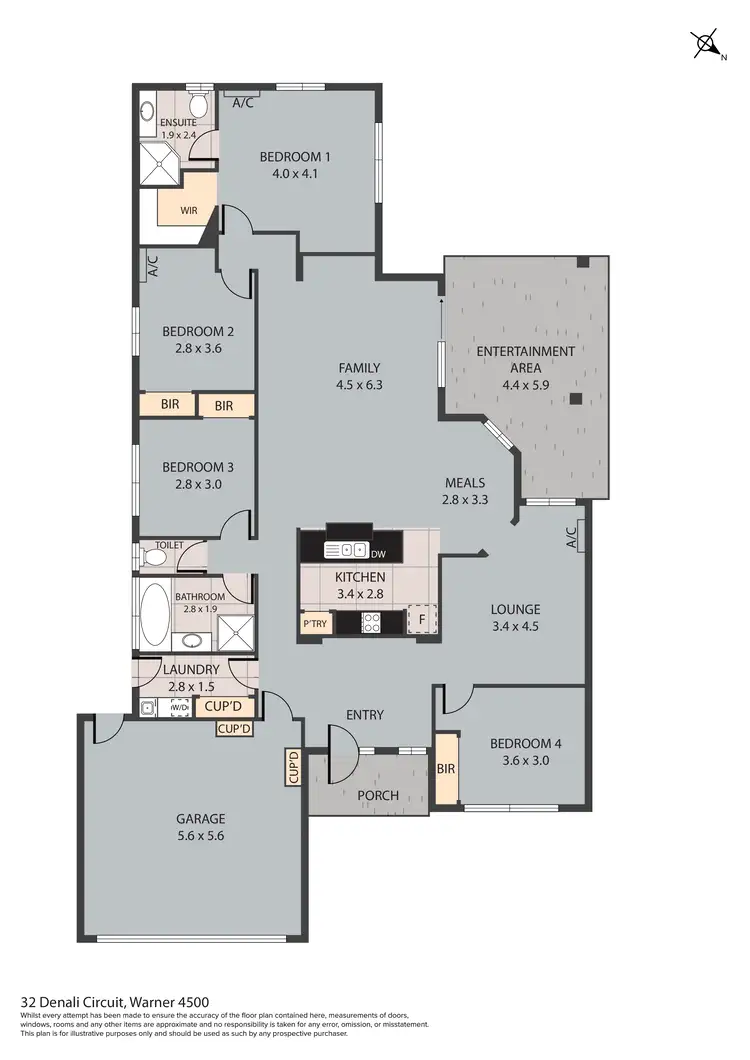 Floorplan of Homely house listing, 32 Denali Circuit, Warner QLD 4500