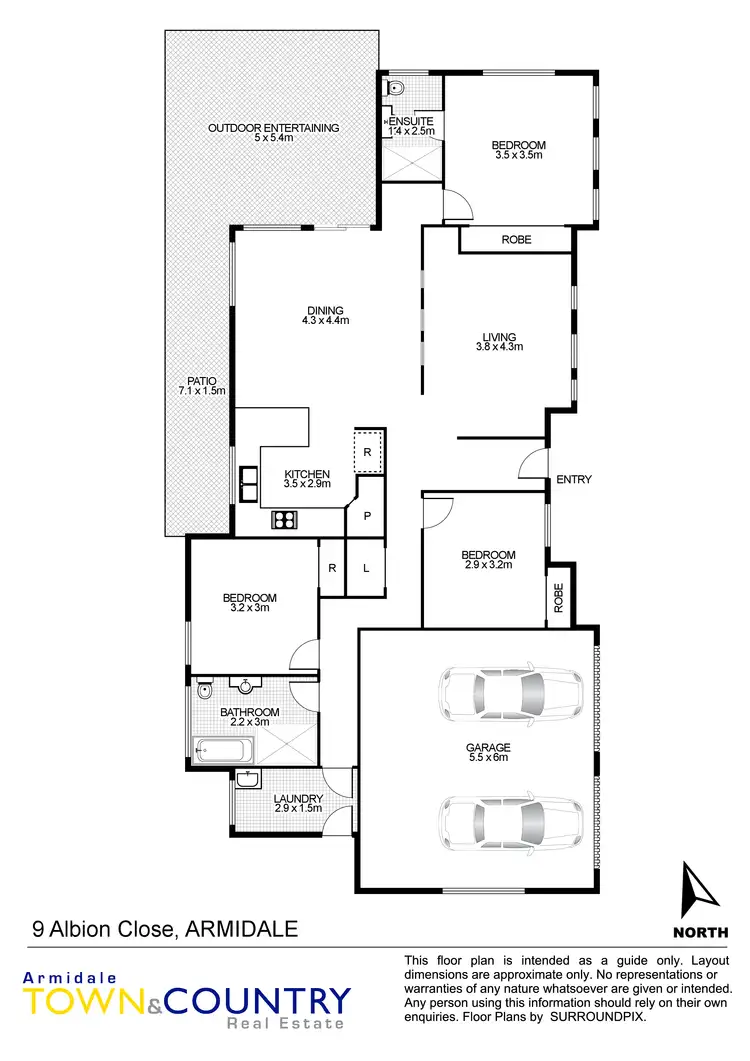 Floorplan of Homely house listing, 9 Albion Close, Armidale NSW 2350